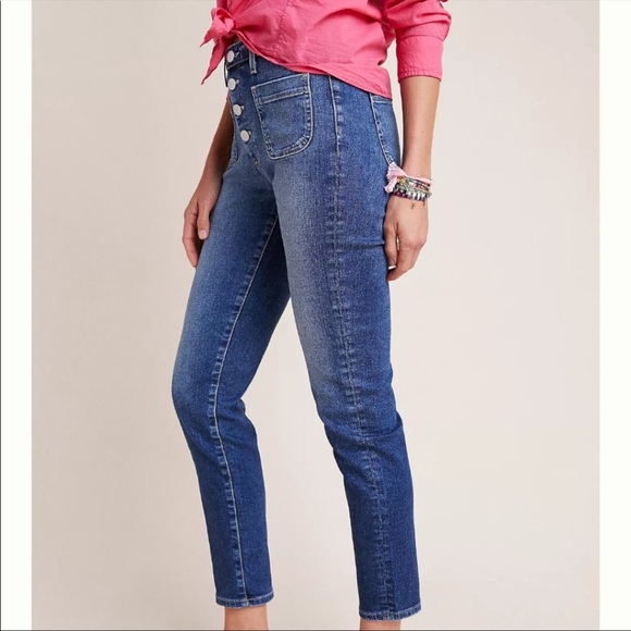 Anthropologie ag Stevie High-Rise Skinny jeans 26 - Picture 4 of 6